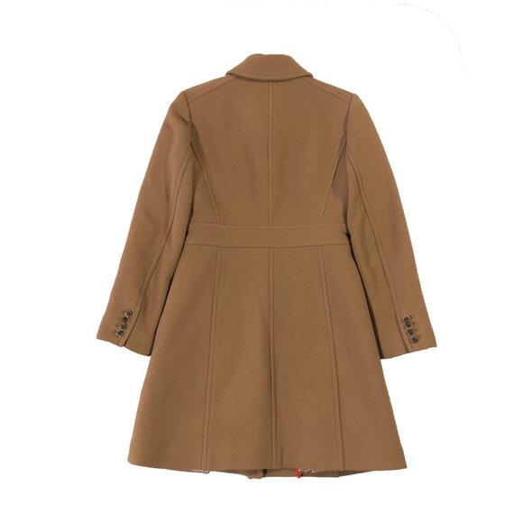 J. Crew Classic Lady Day Coat Womens 0 Tan Double-Cloth Wool Thinsulate - Picture 9 of 9
